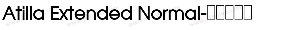 Atilla Extended Normal字体转换